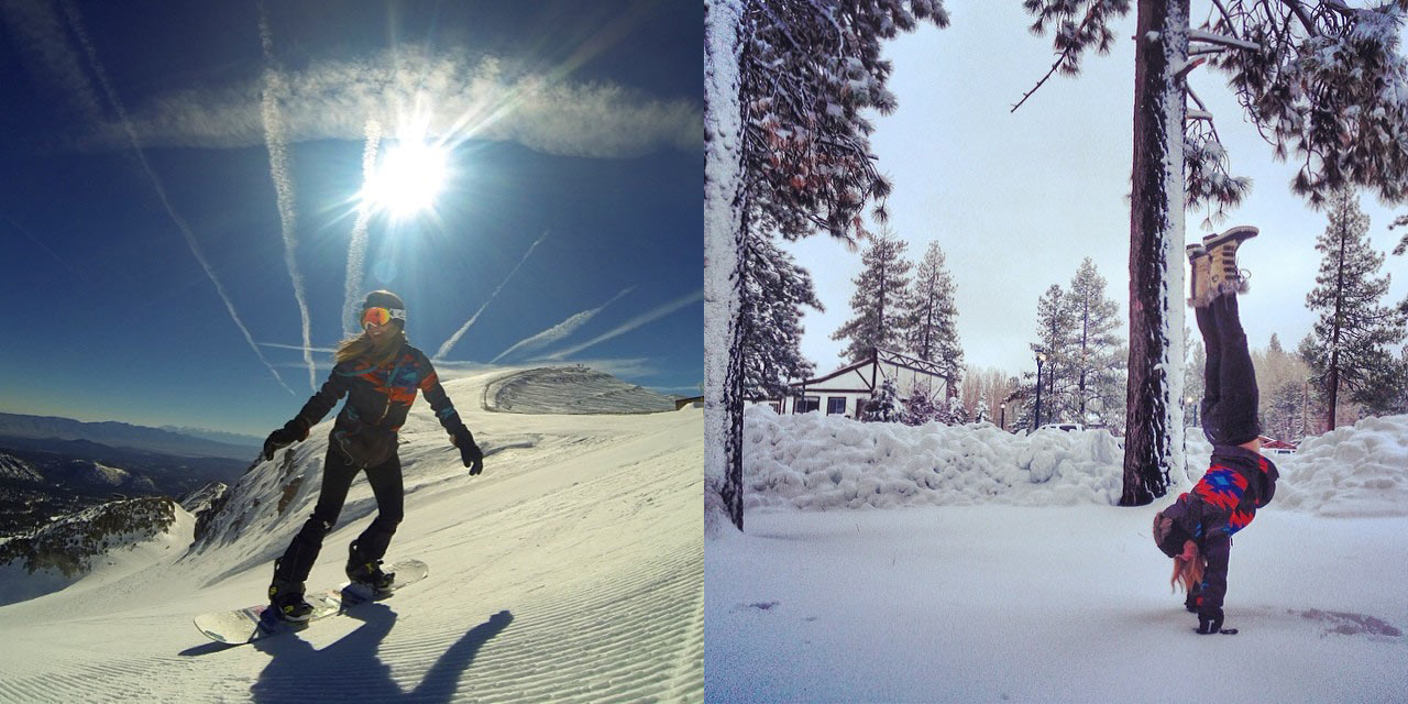 Snowboarding and Handstands, Monte fits right in at MU