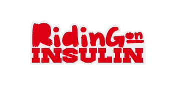 Riding on insulin nonprofit logo design
