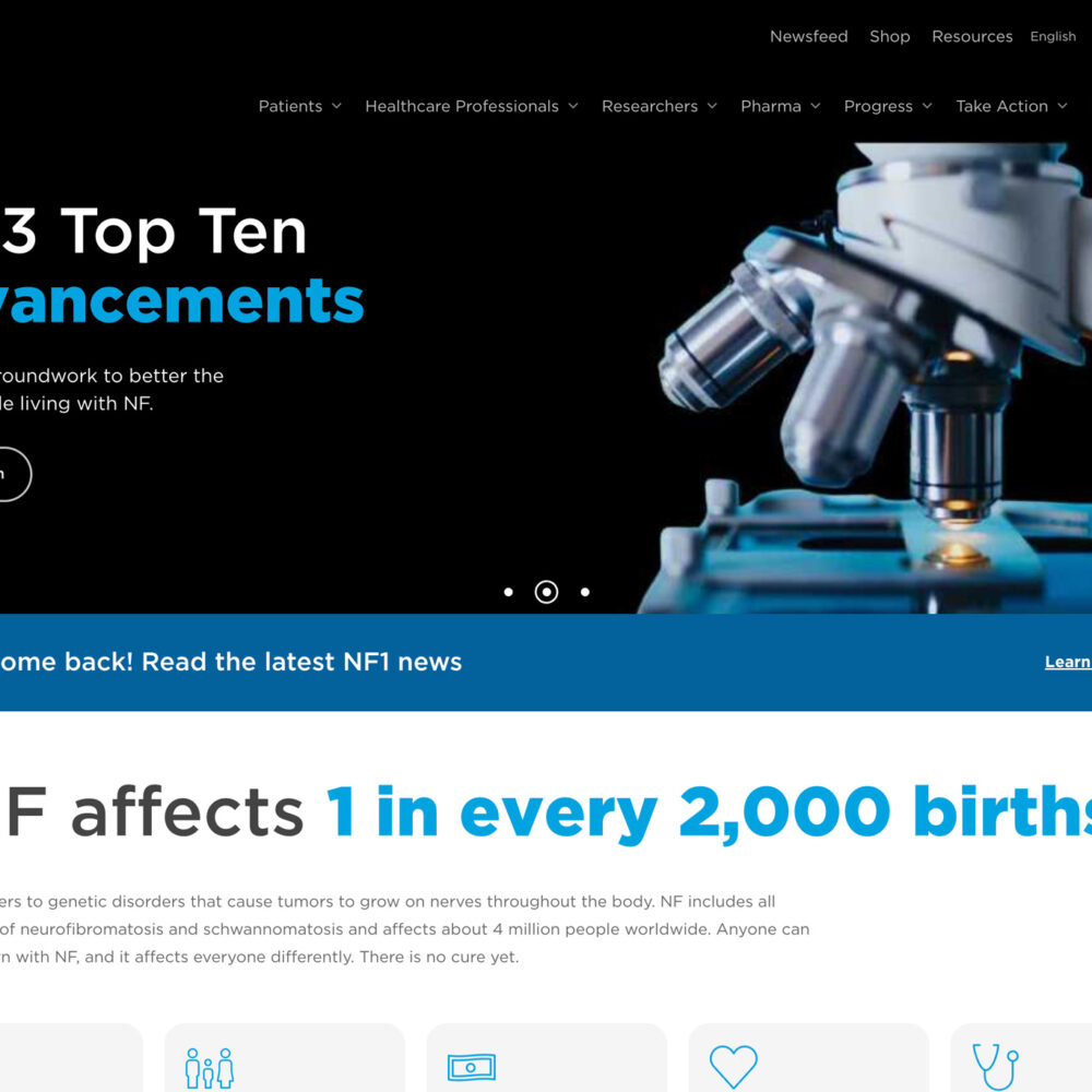 Childrens Tumor Foundation Mockup